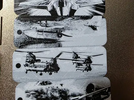 Aircraft Bookmark Set of 5 (2 colors Black/White)