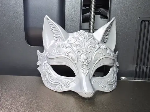 Gorgeous Carved Masquerade Fox Mask