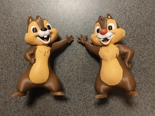 Chip and Dale, one color