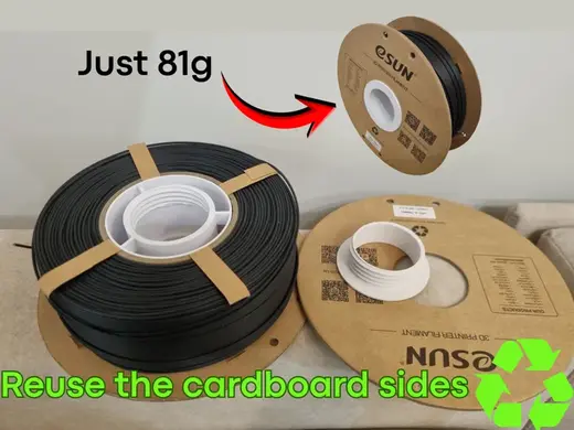 Light Reusable Refill Spool holder ESUN BAMBU LAB