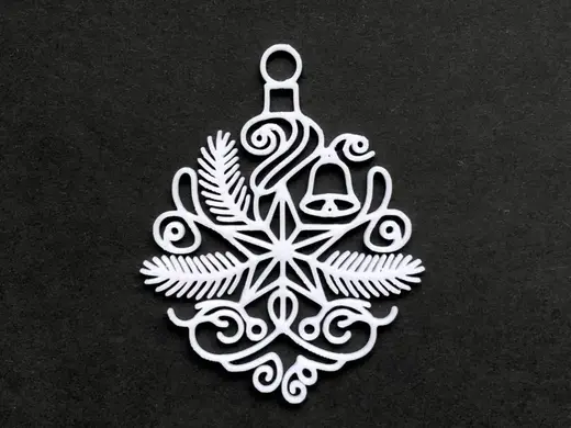 Filigree 3D Christmas Star Ornament