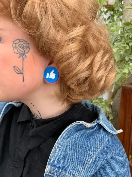 Ear Gauge - FB Like - 6mm-26mm+