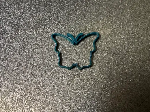 Butterfly Outline Decorative Model