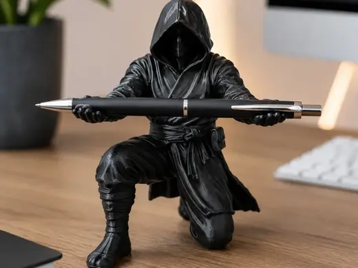 Ninja Assasin Pen Holder- Custom Desk Decor!