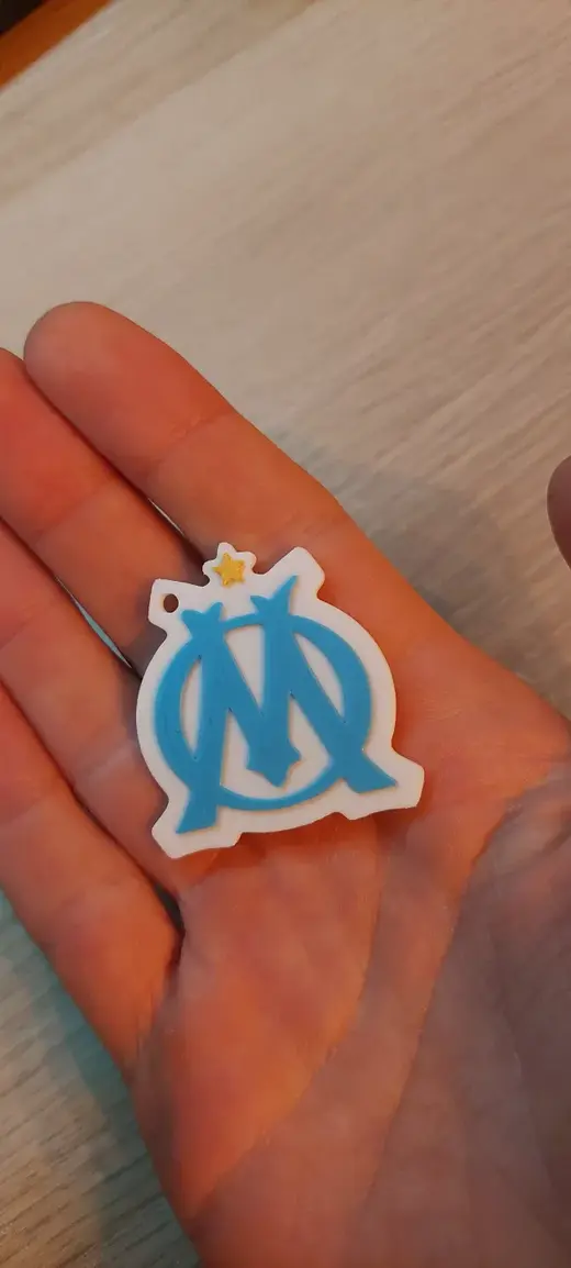 Keychain porte clé OM (Olympique Marseille)