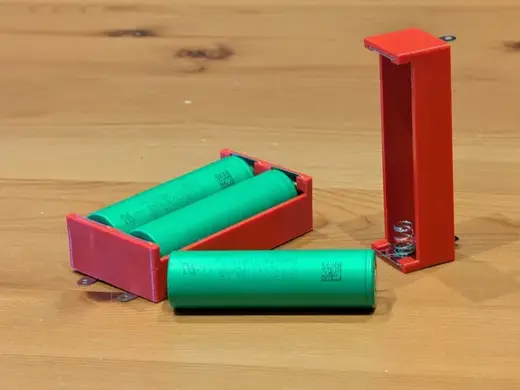 18650 battery holder for 18.5mm contacts