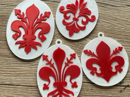 Keychain - Fleur de Lis (no AMS)