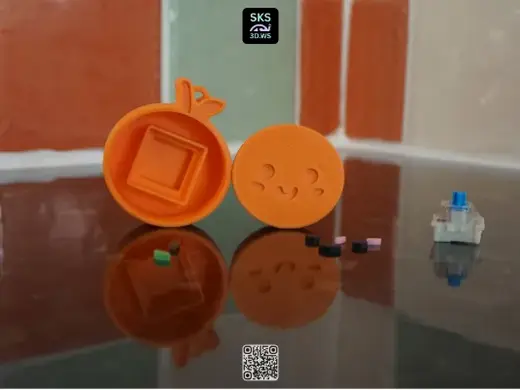 Orange No AMS Mechanical Switch Clicker Fidget