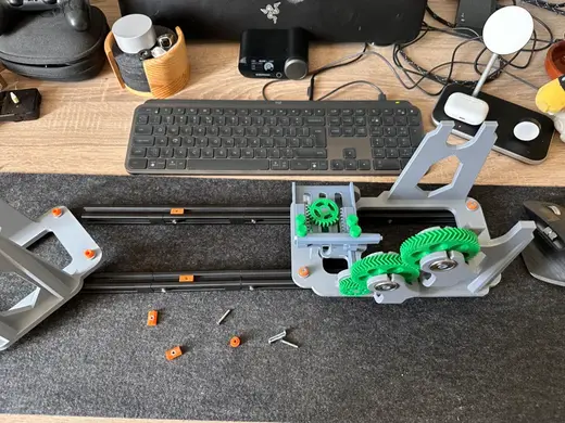 Extendable V-Slot Rail - Heavy Duty Spool Rewinder