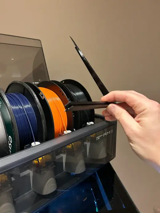 Bambulab ams lid wedge riser for taller spools