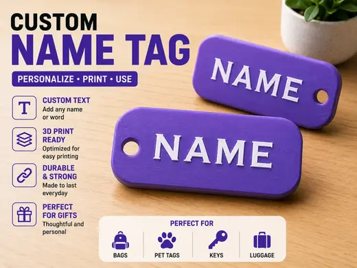 Name Tag Custom No AMS And AMS
