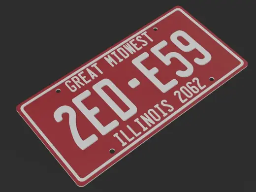 Fallout New Vegas Ed-E License Plate