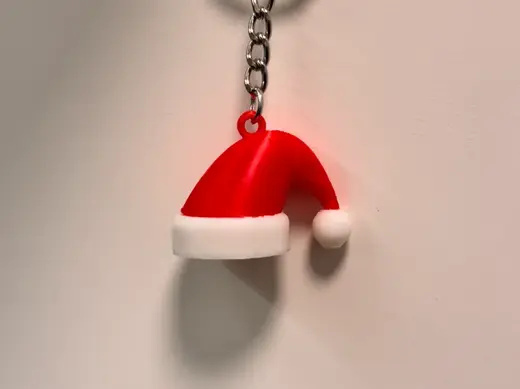 Christmas Santa hat Keychain or Earring (No AMS)