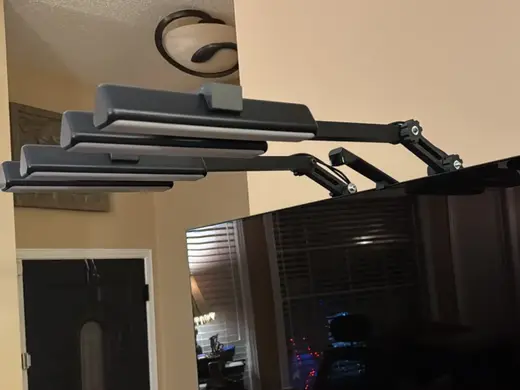 Hue / Govee light Bar Arms for aluminum profile