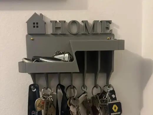 Modern Wall Key Holder with Shelf – Home Organizer