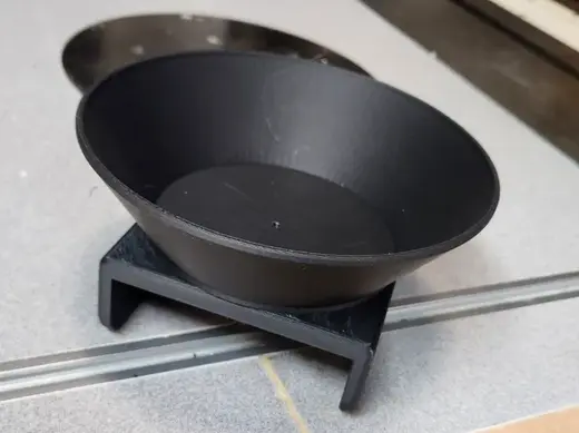 Plate or Dish including mount for 2x4