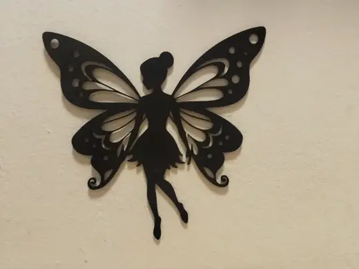 Wandbild Fee Schmetterling