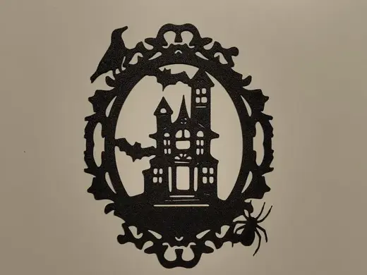 Halloween house wall art