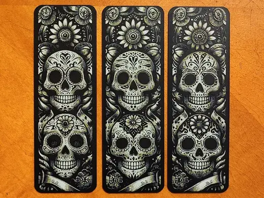 Mexican Day of the Dead Bookmark Set - Sugar Skull