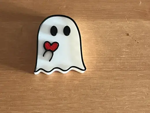 Cute Ghost Stanley Straw Topper