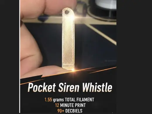 Pocket Whistle Keychain