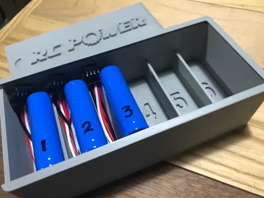 RC Power sliding battery case