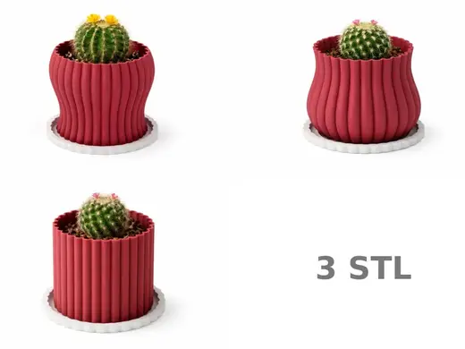 Ripple Trio Mini Planter