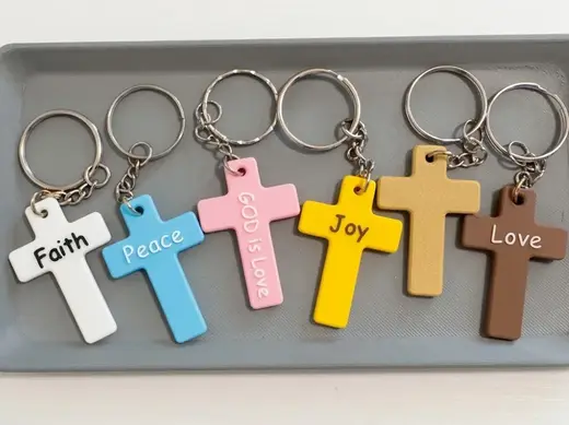 Cross Keychain Collection - Faith, Love, & More