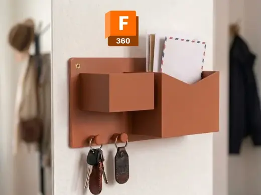 Wall-Mounted Letter & Key Organizer • 精致壁挂信件钥匙收纳
