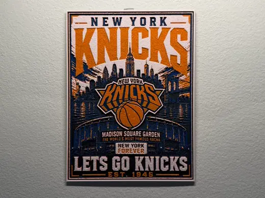 New York Knicks Poster Style HueForge