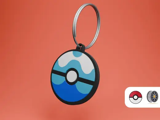 Dive Ball | Pokemon Keychain Series