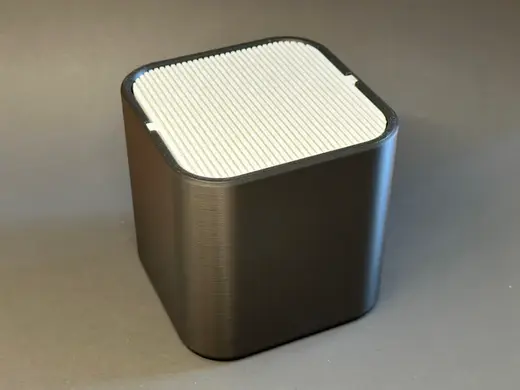 Modern Desktop Trash Can | Desk Bin | Rotating Lid