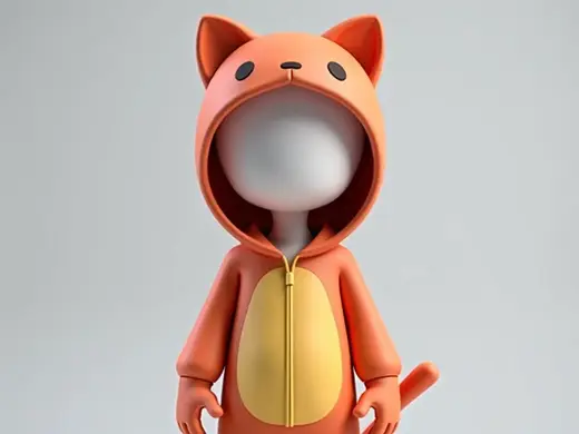 Chat Mystérieux à Capuche