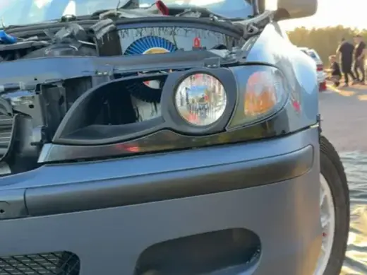 BMW E46 air iintake with headlight 2002-2006