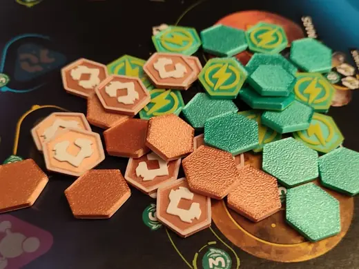SETI Board Game Credit and Energy Tokens