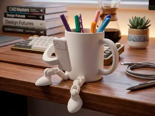 Social Media Mug + iPhone | Pen Holder Desk Toy