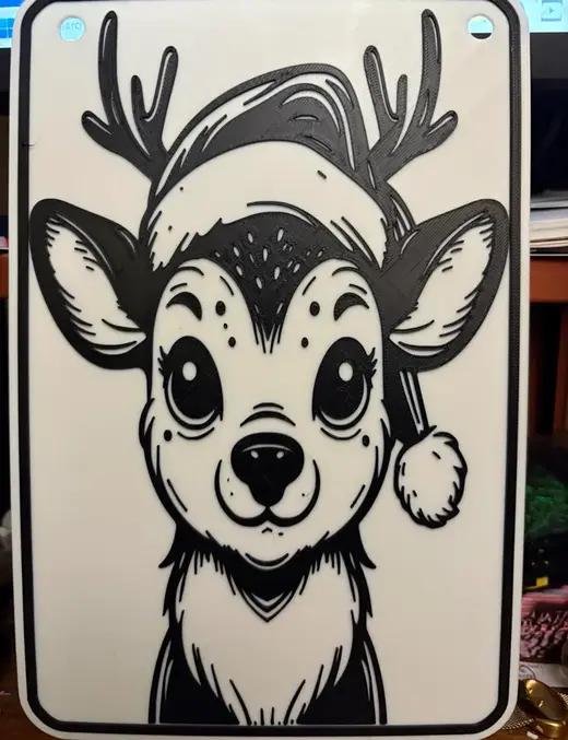 baby deer santa