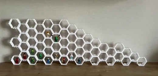 LegoFigur Showstand Hexagon_Bienenwabe