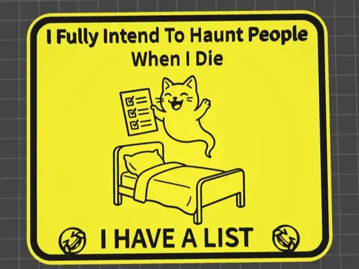 funny sign haunt people