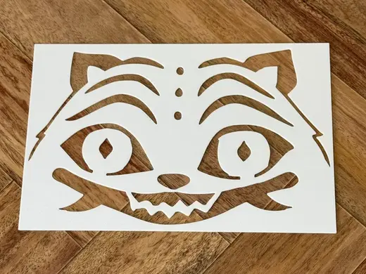 K-Pop Demon Hunters Derpy Pumpkin & Craft Stencil