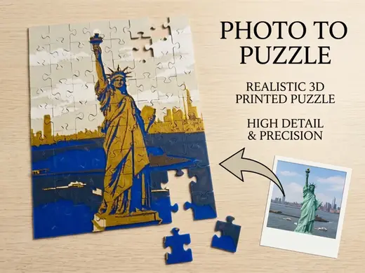 Lady Liberty Puzzle - 72 pieces, 4 filaments