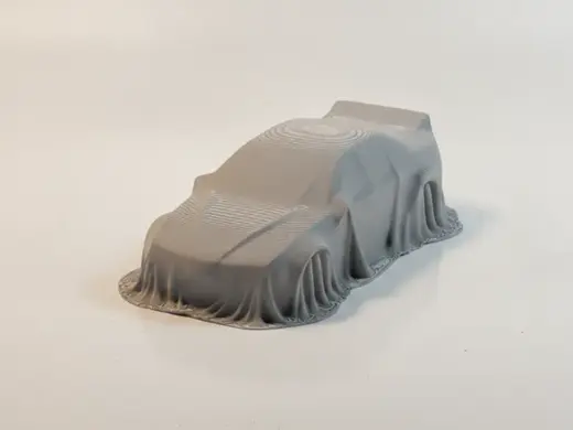 Alfa Romeo Race Car Under Cloth STL
