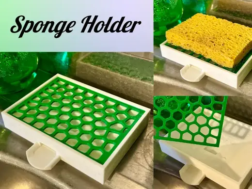 Voronoi Kitchen Sponge Holder - 2 versions