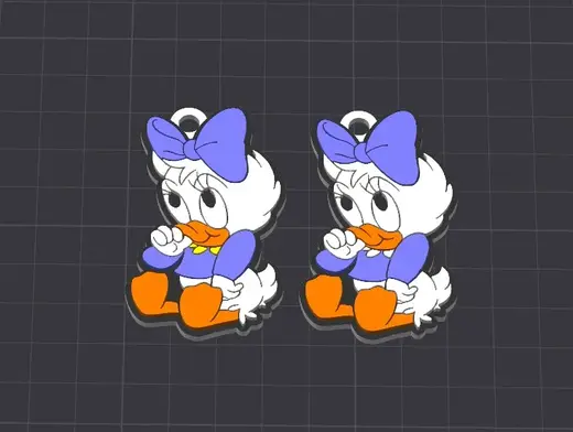 cute disney / looney tunes babies keychain / necklace charm