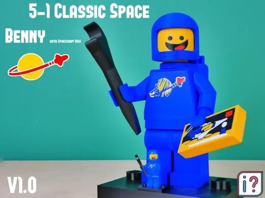 Brick Figure 5-1 Classic Space Ben-ny