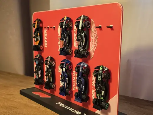HW F1 mainline wall 1:64 /stand NO AMS