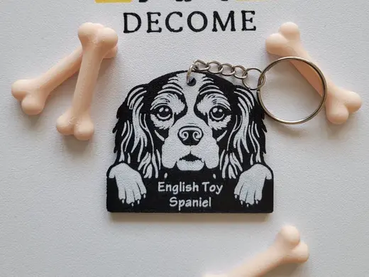 English Toy Spaniel Keychain