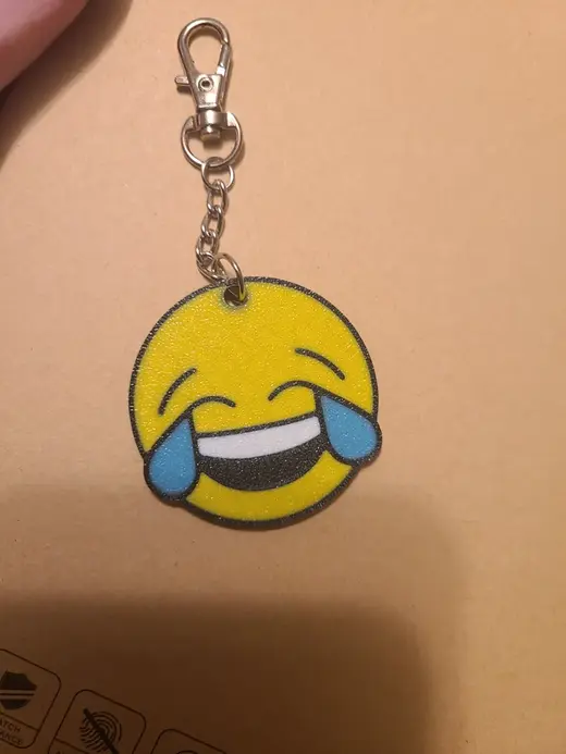 Laughing Emoji keychain