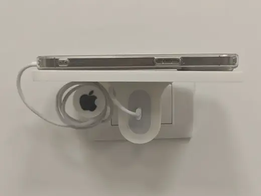 Apple charging stand for vertical socket
