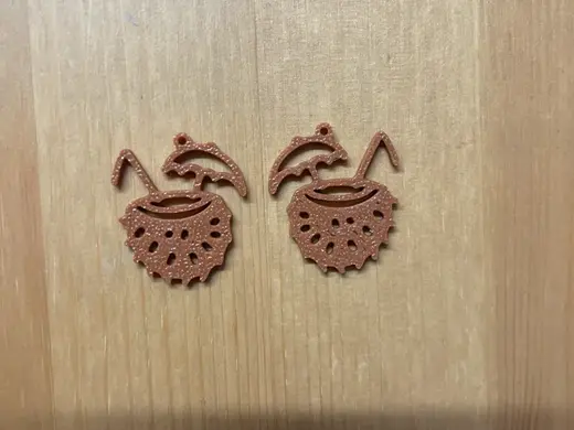 Coconut cocktail Earrings